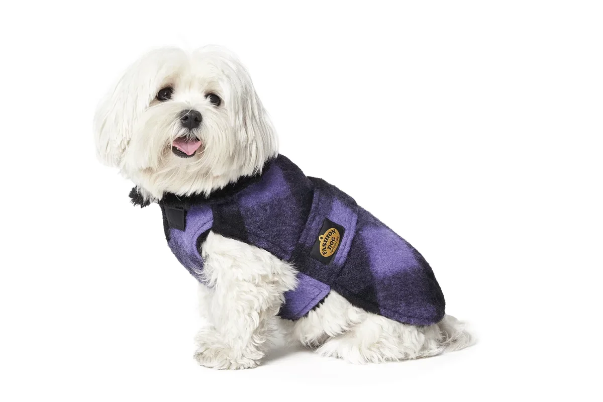 Fashion Dog – Hundemantel aus Wollmischung, gefüttert mit Kunstfell  Art. 253