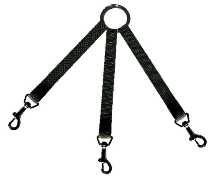Accoppiacani nylon triplo