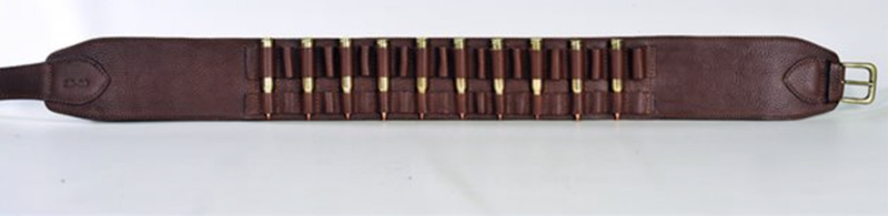 137 Cartuccera carabina cuoio volanato 20 celle