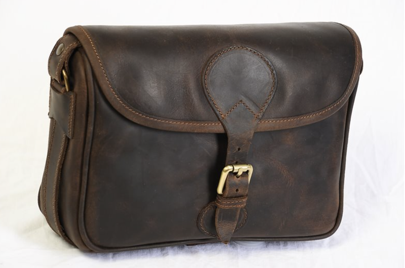 257 Borsa Genovese 160 cartucce cuoio vintage