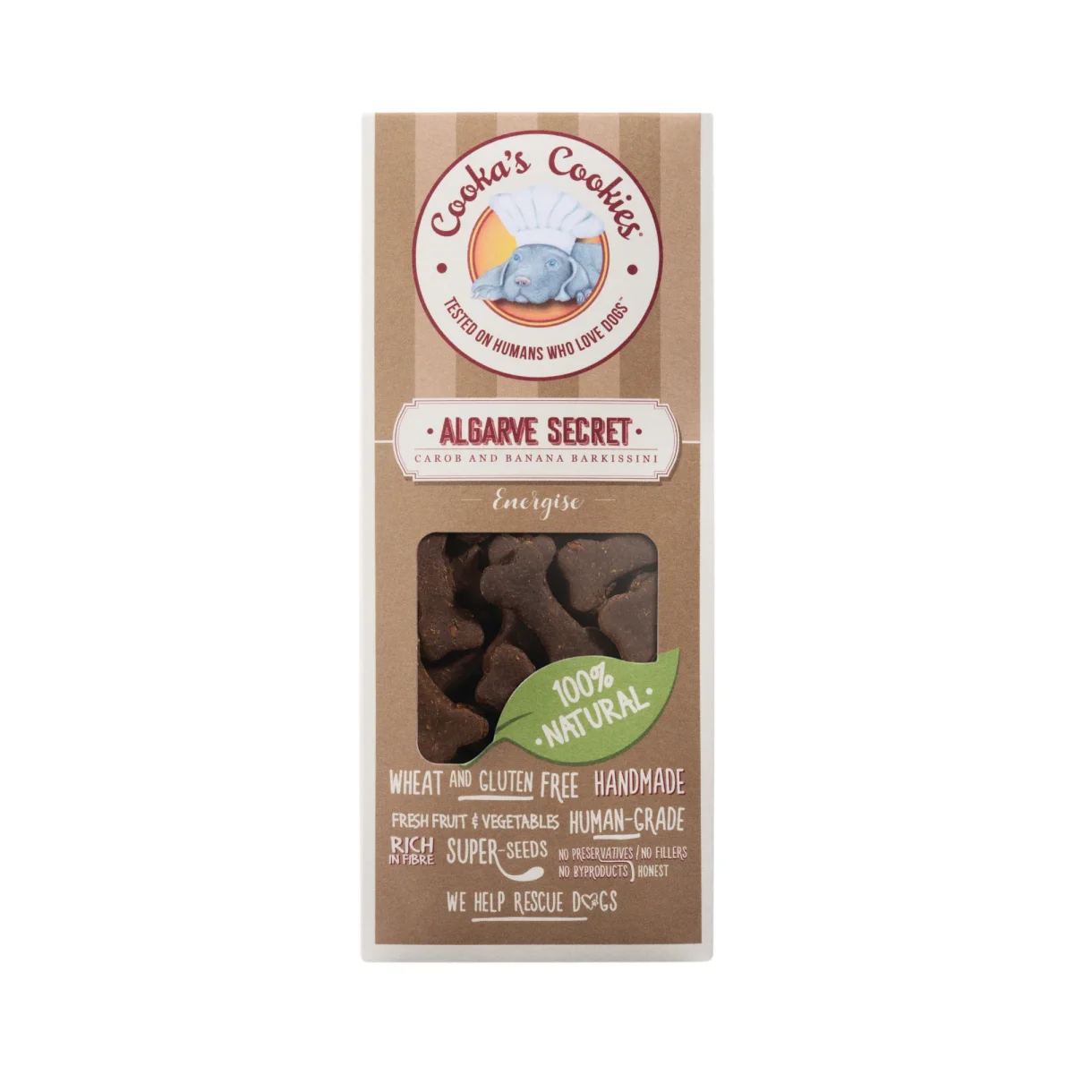 Biscotti naturali per cani carruba e banana